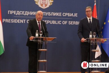 Sulyok Tamás és Aleksandar Vučić a két ország közötti határforgalom felgyorsításának szükségességét is kiemelte (Miklós Hajnalka felvétele)