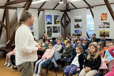 Több éve tart interaktív foglalkozásokat Kárpát-medence-szerte Böde Péter (Nagygellér Hunor felvétele)