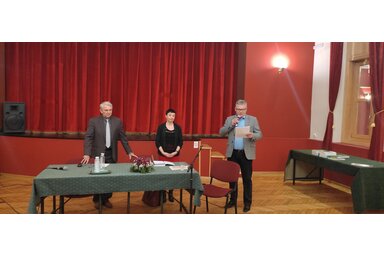 A zombori könyvbemutató résztvevői (Cselenák Kornél felvétele)