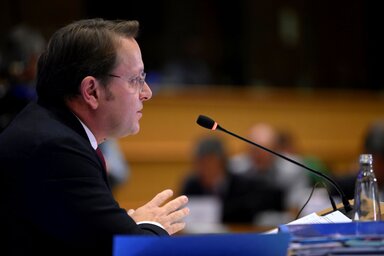 Várhelyi Olivér meghallgatása Brüsszelben (Fotó: MTI)