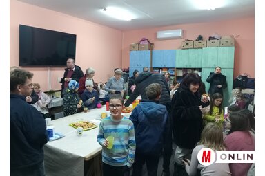 A megvendégelés a Szent Erzsébet Házban (Turi Orsolya felvétele)