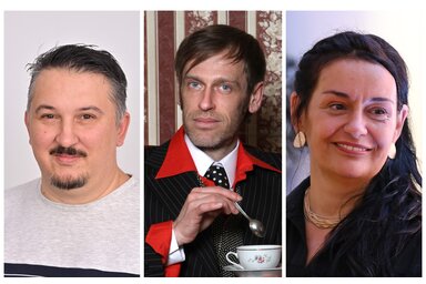 Sándor Zoltán, Szabó Benke Róbert, a Kulturális Zóna vezetője és Janovics Erika (Fabricius Anna és Molnár Edvárd felvételei)