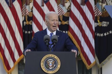 Biden bátornak nevezte a tűzszüneti megállapodást (Fotó: Beta/AP)