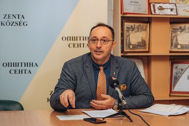 Juhász Attila, zentai községi képviselő-testület alelnöke (Herédi Krisztián felvétele)