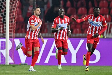 A Zvezda hátrányból győzte le a Stuttgartot (Fotó: Beta)