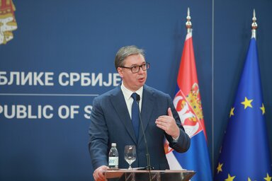 Aleksandar Vučić államfő (Korábbi felvétel/Beta)