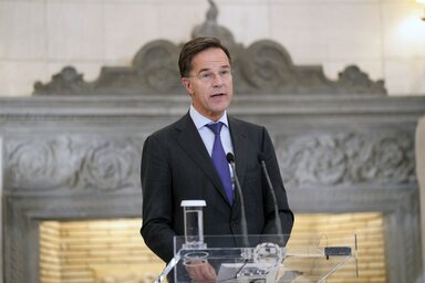 Mark Rutte: Ukrajnának az erő pozíciójából kell elkezdenie a béketárgyalásokat (Fotó: MTI)