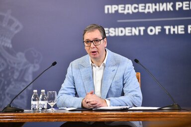 Aleksandar Vučić államfő (Forrás: Beta)