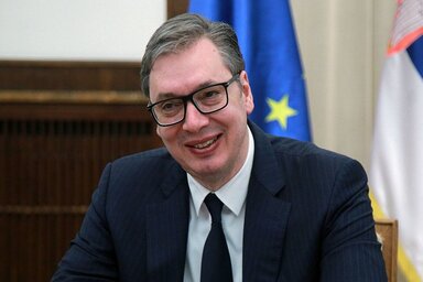 Vučić ma is szól a néphez (Fotó: Beta)
