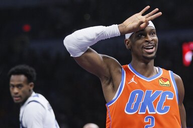 Shai Gilgeous-Alexander hatékony 39 pontos mestermunkával vette vállára az Oklahomát a Mavericksszel szemben (Fotó: Beta/AP)