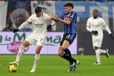 Jelenet az Atalanta–Real Madrid rangadóról (Fotó: Beta/AP)