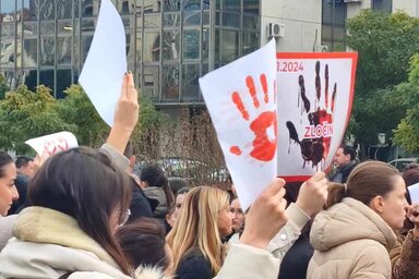 A Technológiai Kar egyik korábbi blokádja (A Magyar Szó archívumából)