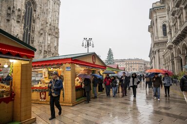 Karácsonyi vásár Milánóban (Fotó: Beta/AP)
