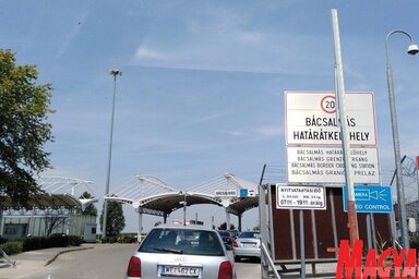 Az ünnepek alatt hosszabbított nyitvatartással működik a Bajmok-Bácsalmás és Királyhalom-Ásotthalom közúti határátkelőhely (Fotó: Herceg Elizabetta felvétele)