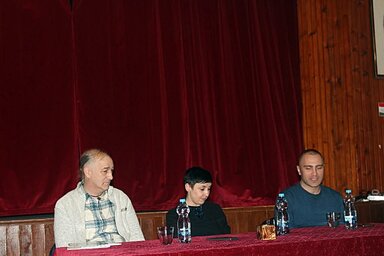 A beszélgetés több fontos közéleti és művészeti témát is érintett (Bársony János felvétele)