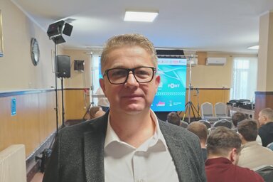 Méhes Béla a konferencián (Tóth Péter felvétele)