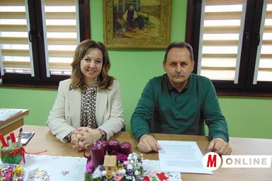 Gombár Melitta, a nagykikindai városi tanács tagja és Talpai Sándor, Nagykikinda segédpolgármestere (Fotó: Vidács Hajnalka)