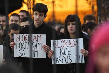 A diákok három hét után hagytak fel a blokáddal (Fotó: Beta)