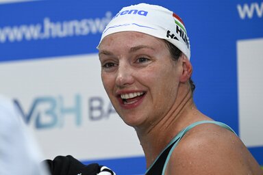 Az Ironlady becenéven elhíresült úszó 2003-ban mutatkozott be a felnőttmezőnyben (Fotó: MTI)