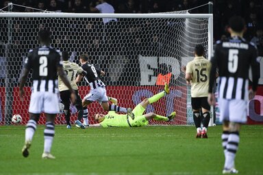 A Fradi decemberben ötöt kapott a PAOK otthonában (Fotó: MTI)