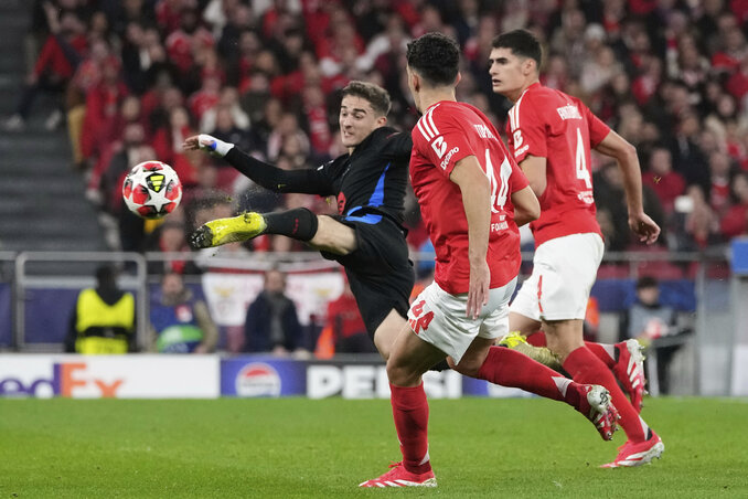 Négy Benfica-gól sem volt elég a Barcelona legyőzéséhez (Fotó: Beta/AP) Négy Benfica-gól sem volt elég a Barcelona legyőzéséhez (Fotó: Beta/AP)