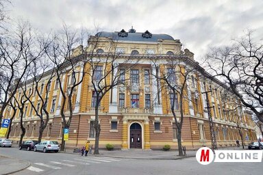 A szabadkai Svetozar Marković Gimnáziumban felfüggesztették a tanítást (Fotó: Molnár Edvárd felvétele)