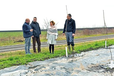 Az erdősáv megvédi a földeket attól, hogy a szél elfújja a felszíni termőréteget (Gergely Árpád felvétele)