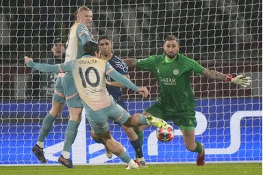 A Manchester City a kiesés szélére sodródott (Fotó: Beta/AP)