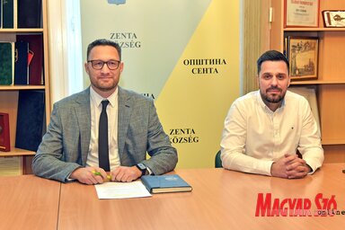 Vörös Attila és Laskovity Kornél a zentai csata jelentőségét hangsúlyozták (Fotó: Gergely Árpád)