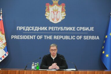 A gyűlés résztvevői Szerbia egységére és stabilitására szólítottak fel (Fotó: Beta)