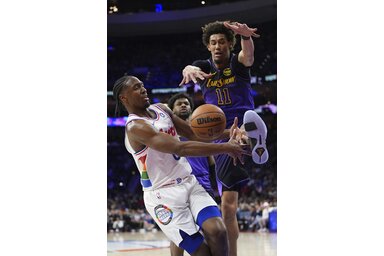 Tyrese Maxey-re nagy teher hárul a két sztár rendszeres kiesése miatt (Fotó: Beta/AP)