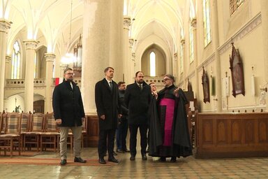 Poseta mađarskog državnog sekretara Lerinca Nače crkvi „Pohođenja Blažene Device Marije” (Pannon RTV)