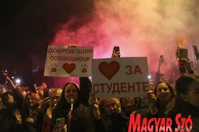 Megérkeztek a belgrádi egyetemisták Újvidékre