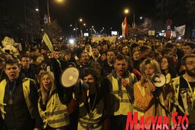 Megérkeztek a belgrádi egyetemisták Újvidékre