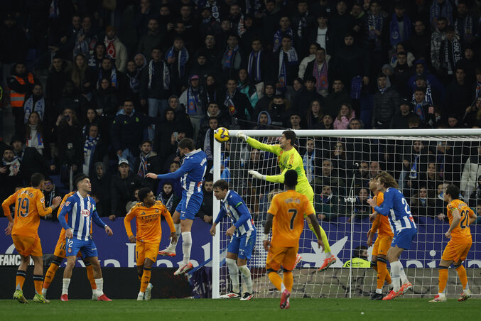 Courtois igyekezete kevés volt a Real győzelméhez (Fotó: Beta/AP) Courtois igyekezete kevés volt a Real győzelméhez (Fotó: Beta/AP)