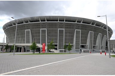 Tűz volt a Puskás Arénában/Korábbi felvétel/MTI