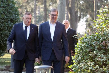 Dodik és Vučić a tegnapi találkozón
