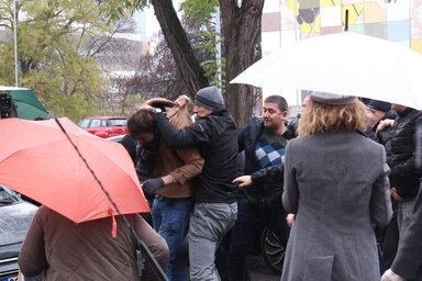 A tavaly november 22-ei incidens egyik mozzanata. (Fotó: Nova)