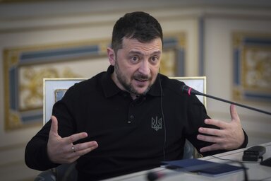 Volodimir Zelenszkij arról is beszélt, hogy a két ország Ukrajna hatalmas földalatti tárolóinak használatáról is tárgyal (Fotó: Beta/AP)