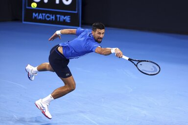 37 éves sztár januárban, az Australian Open elődöntőjében combsérülés miatt, egy szett után feladta mérkőzését (Fotó: Beta/AP)