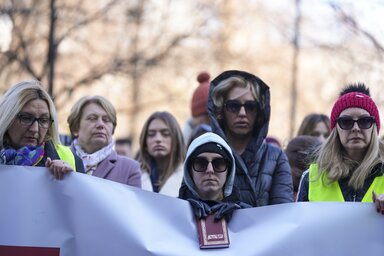 Felvétel egy korábbi tüntetésről (Fotó: Beta)