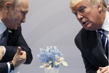 Donald Trump amerikai és Vlagyimir Putyin orosz elnök (Fotó: Beta)