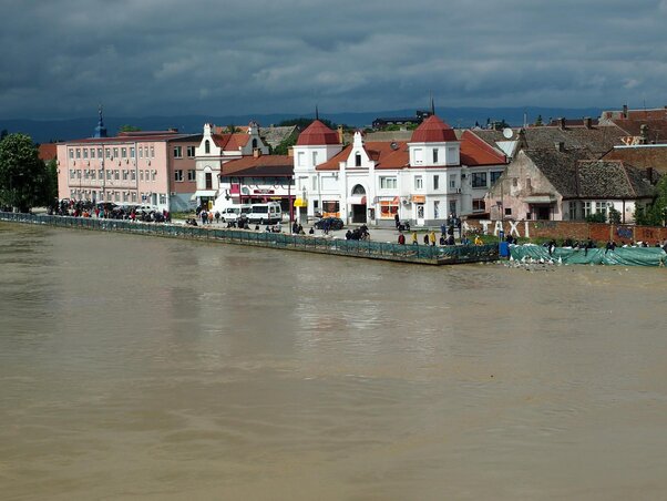 A Száva Mitrovicánál (Archív felvétel) A Száva Mitrovicánál (Archív felvétel)