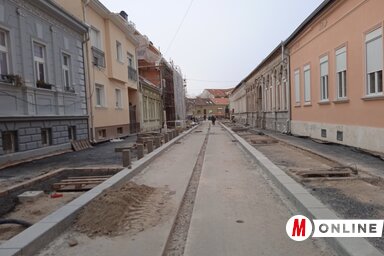 Az Aranygerenda utcában és a környéken például már tavaly február eleje óta tartanak a munkálatok (Fotó: Szeli Balázs felvétele)