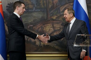 Marko Đurić és Szergej Lavrov (Fotó: Beta)