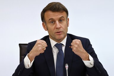 Emmanuel Macron (Fotó: Beta)