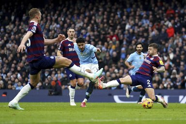 Omar Marmús második találatának pillanata (Fotó: Beta/AP)