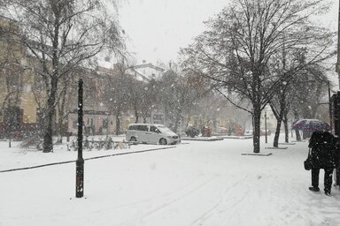 Belepte a hó Nagykikindát (Fotó: Vidács Hajnalka)