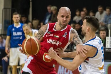 Vojvoda Dávid 16 pontot kosarazott össze a magyaroknak (Fotó: MTI)