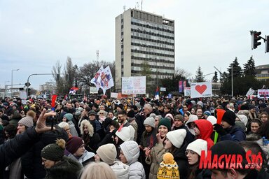 Melyik döntés csillapíthatná a tiltakozásokat? (Fotó: Molnár Edvárd)